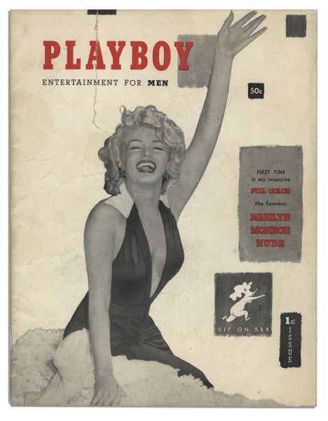 First Issue of ''Playboy'' Magazine From December 1953 -- Marilyn Monroe Is the First Centerfold