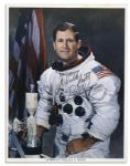 Lot of of 9 Astronaut Signed 8'' x 10'' NASA Photos -- Vance Brand, Paul Weitz, Jerry Carr, Ed Gibson, Joe Kerwin & Bill Pogue