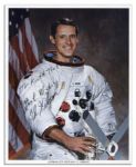 Lot of of 9 Astronaut Signed 8'' x 10'' NASA Photos -- Vance Brand, Paul Weitz, Jerry Carr, Ed Gibson, Joe Kerwin & Bill Pogue