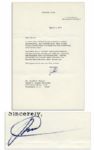 Richard Nixon Typed Letter Signed in 1975, Less Than One Year After Watergate -- ...our family has been weathering some stormy days...