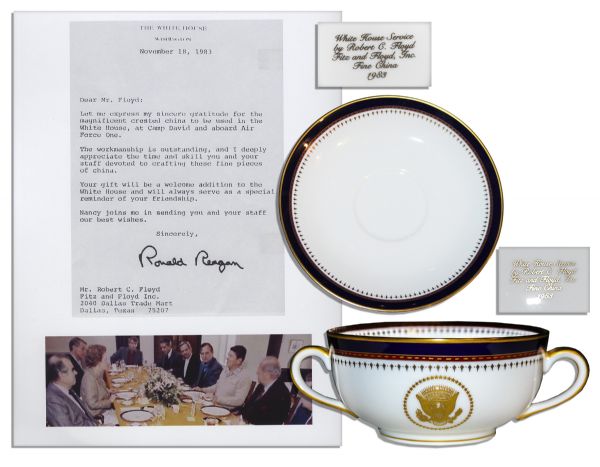 Ronald Reagan White House China for Use on Air Force One, Camp David and the White House -- Fine