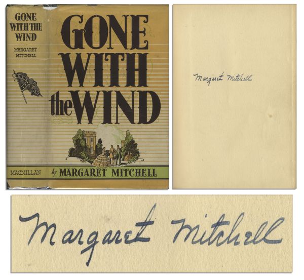 Margaret Mitchell Signed First Edition of Her Novel ''Gone With The Wind'' -- With Original Dustjacket