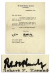 Robert F. Kennedy Typed Letter Signed as a Senator on United States Senate Stationery -- ...thanks for all your help in preparing for my visit to Portland...