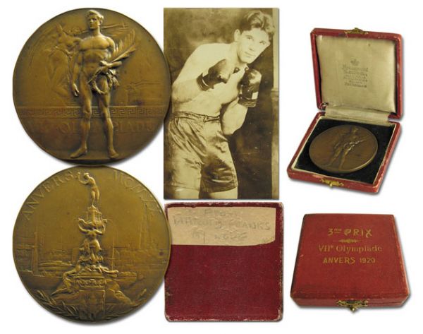 Bronze Medal From the 1920 Summer Olympics, Held in Antwerp, Belgium