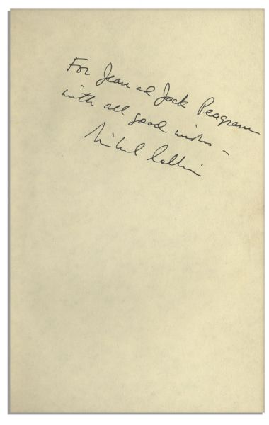 Apollo 11 Astronaut Michael Collins Signed Memoir, ''Carrying the Fire'' -- Nice, Clean Copy With Bold Signature