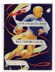 1948 L.A. Dons vs. Baltimore Colts Program -- 15 October 1948 at the L.A. Coliseum -- Creases, Spine Wear -- Very Good Condition