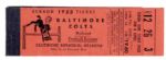 1955 Baltimore Colts Season Ticket Booklet -- All Tickets For Lower Section Seats Removed But Cover Displays Nicely -- 5.5 x 1.75 -- Very Good Condition