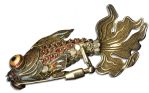 Duchess of Windsor Wallis Simpson Personally Owned Qing Dynasty-Era Goldfish Pin -- From Her 1924 China Tour 