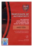 Arsenal Football Shirt Match Worn and Signed by Bacary Sagna