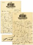 Pie Traynor Autograph Letter Signed With Handwritten Envelope -- 1935 -- ...I have been very busy trying to make trades and newspapermen are always around...