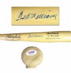 Ted Williams Signed Baseball Bat -- With PSA/DNA COA