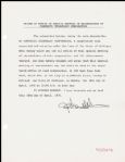 DeLorean Motor Company Founder John Z. DeLorean Signed Document -- 1976