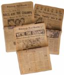 Lot of Three Pittsburgh Pirates Newspapers From Their World Series Wins -- 1960, 1971 & 1979