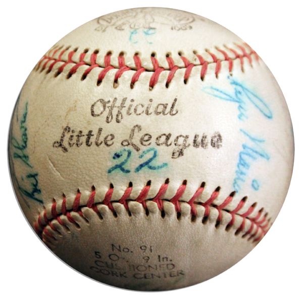 World Champion New York Yankees 1961 Team-Signed Ball -- Roger Maris, Yogi Berra, Tony Kubek and More -- With PSA/DNA COA
