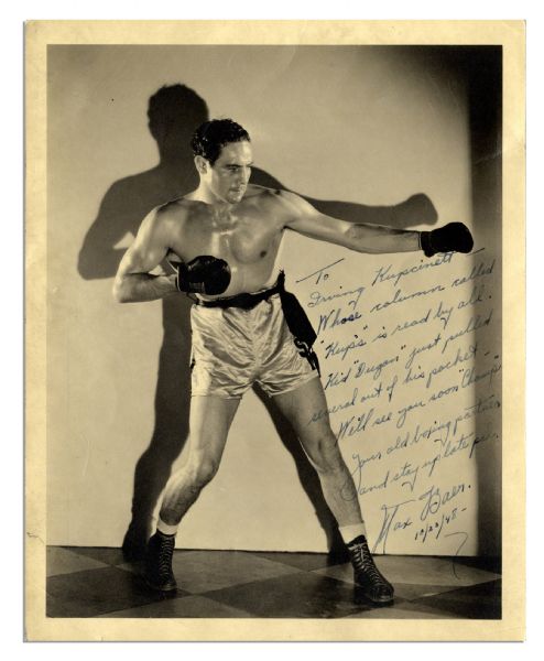 Boxing HOFer Max Baer Signed 8'' x 10'' Photo