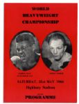 Cassius Clay (Muhammad Ali) vs. Henry Cooper 1966 Championship Fight Program