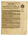 Published Death Sentence for Henri Bertrand -- ...Bertrand was the first among the French who accompanied Bonaparte in his enterprise against France...