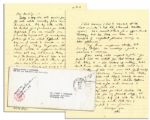 Dwight Eisenhower WWII ALS -- ...a war zone does funny things to people. It is no light matter to approve sentences that ruin not one, but several lives... -- Envelope Also Signed by Ike