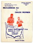 Program From the 1975 World Heavyweight Championship -- Muhammad Ali vs. Chuck Wepner -- The Match That Inspired The Film Rocky