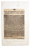 English Civil War Broadside Authorizing London Militia to Raise Horses for the Defense of Parliament -- ''...to suppresse all Tumultuous Rebellions...''