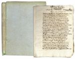 Remarkable Handwritten Account From the French Revolution -- Containing the Opinions of Its Parisian Author Pertaining to the Revolution