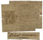 Revolutionary War General Robert Anderson Autograph Letter Signed -- Regarding the Judiciary Act of 1802 -- ...The law is found to be useless & unnecessary...