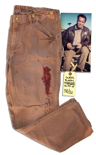 Arnold Schwarzenegger Screen-Worn Work Pants From ''The Last Stand''