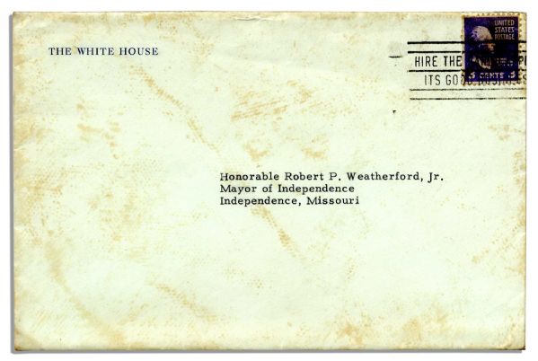 Harry S. Truman Typed Letter Signed as President on White House Stationery