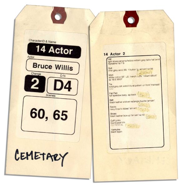 Bruce Willis Screen-Worn Shirt & Fedora From Action Comedy ''RED''