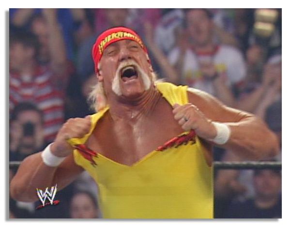 Hulk Hogan Signed Ring-Worn ''WrestleMania 21'' Shirt