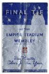 Scarce Program From The 1935 Football Association Challenge Cup -- Sheffield Wednesday v. West Bromwich Albion