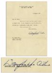 Douglas MacArthur Typed Letter Signed -- ...It was thoughtful of you to write me as you have and I appreciate it more than I can say...