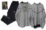 Pole Vaulter Brad Walker Worn Olympic Logo Nike Jacket With Signed LOA & Photo -- Worn During His Win at USA Nationals in 2012 & Divested Following a Publicized Endorsement Dispute With Nike