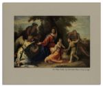Gorgeous Royal Christmas Card Signed by Queen Elizabeth II as Queen Together With Prince Philip -- Near Fine
