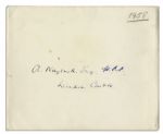 Gorgeous Royal Christmas Card Signed by Queen Elizabeth II as Queen Together With Prince Philip -- Near Fine