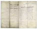 King William IV Document Signed During the First Few Months of His Reign in 1830