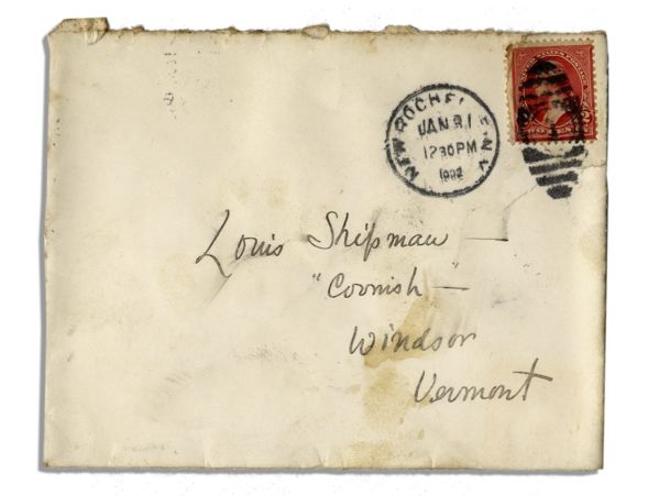 Artist & Sculptor Frederic Remington Autograph Letter Signed With Art Content -- ''...Did I leave a small palate knife on your window sill...''