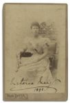Queen Mary Signed Cabinet Card From 1898