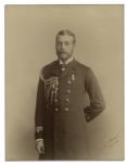 Early Signed Photo of King George V -- The Future King Is Here Dressed in His Royal Naval Uniform