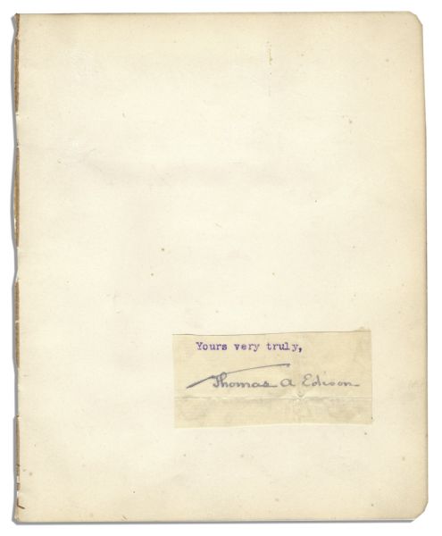 Thomas Alva Edison's Signature