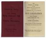 Program From the Coronation of King Edward VII & Queen Alexandra -- Fine