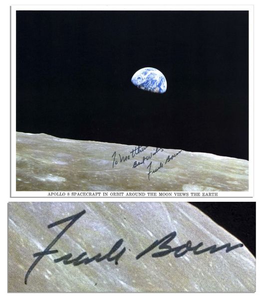 Frank Borman Signed 10'' x 8'' Photo  -- Fine