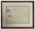 Queen Victoria 16'' x 12'' Document Signed -- Nicely Framed to 24'' x 20''
