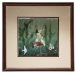 Animation Cel From the 1940 Disney Classic ''Pinocchio'' -- Shows Pinocchio During His Escapade at the Bottom of the Sea to Save Geppetto