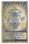 Program From the F.A. Cup Final in 1929 Between Bolton & Portsmouth
