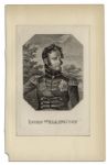 Duke of Wellington Autograph Letter Signed With Vintage Etched Portrait