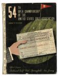 U.S. Open Golf Program From 1954 