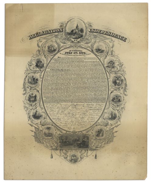 Declaration of Independence Print by J.C. Buttre From 1856