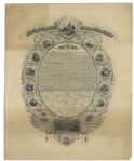 Declaration of Independence Print by J.C. Buttre From 1856