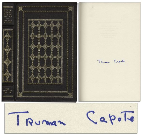 Gorgeous Signed Luxury Copy of Truman Capote's ''Other Voices, Other Rooms'' -- Fine